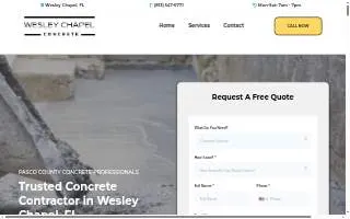 HC Concrete Services website