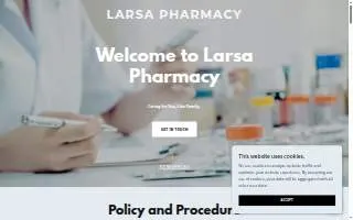Larsa Pharmacy of Wesley Chapel website