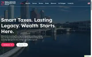 Real Estate Accounting Pros website