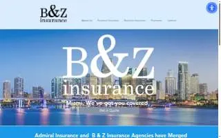 B&Z Insurance Agency website