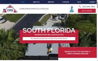 Complete Roofing Solutions Inc. of West Palm Beach website
