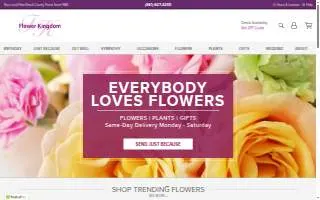 Flower Kingdom of West Palm Beach website