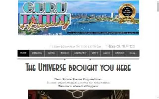 GURU | Tattoo & Piercing - Palm Beach County website