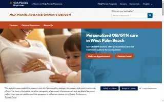 HCA Florida Advanced Women's OBGYN - Loxahatchee website