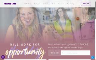 PrideStaff website