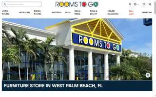 Rooms To Go of West Palm Beach website