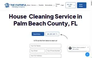 The Faithful Cleaning Company - House Cleaning Services website
