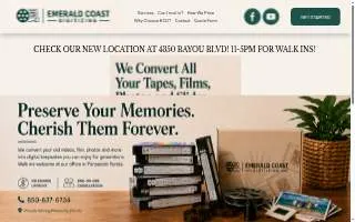 Emerald Coast Digitizing - Tapes & Film to Digital - Vhs Tapes, Films, Photo Scanning, Slides, Photography & Video website