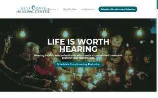 Gulf Coast Hearing Centers of West Pensacola website