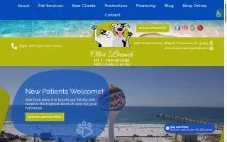 Olive Branch Pet Hospital website
