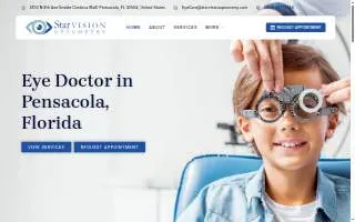 StarVision Optometry PLLC of West Pensacola website