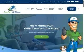 Comfort All-Stars website