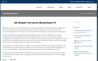 Hinton Air Conditioning website