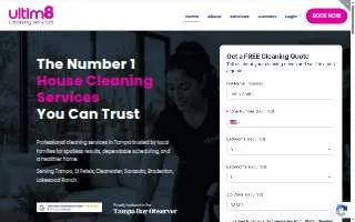 Ultim8 Cleaning Services website