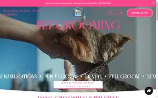 Fluffy Paws Pet Salon website