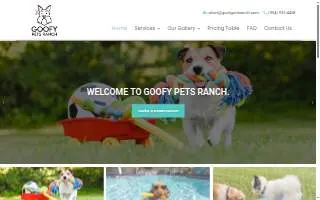 Goofy Pets Ranch of Weston website