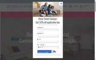 Cottages at Wildwood website