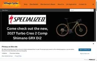 Village Cycles website