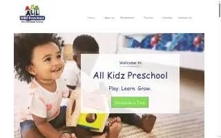 All Kidz Preschool - Winter Garden website
