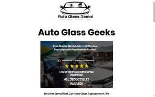 Auto Glass Geeks of Winter Garden website