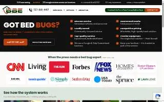 Bed Bug Exterminator website