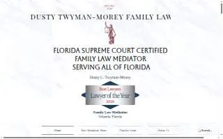 Dusty Twyman-Morey Family Law, P.A. website