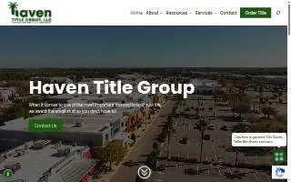 Haven Title Group, LLC of Winter Garden website