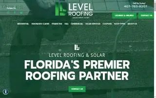 Level Roofing website