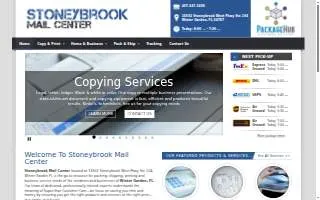 Stoneybrook Mail Center website
