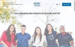 Story Test Prep and Tutoring website