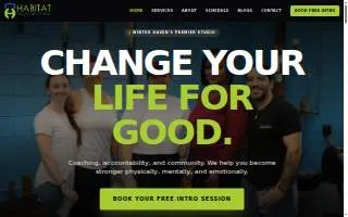Habitat Health and Fitness website