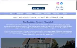 Citywide Fence of Winter Park website