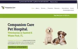 Companion Care Pet Hospital - Winter Park website