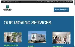 Florida Boys Moving & Storage of Winter Park website