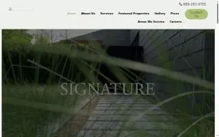 Signature Landscape Contractors, LLC. of Winter Park website