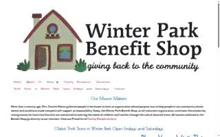Winter Park Benefit Shop website