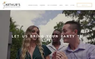 Arthur's Catering and Events of Winter Springs website