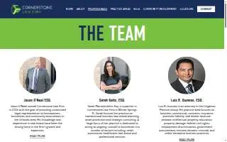 Cornerstone Law Firm of Winter Springs website