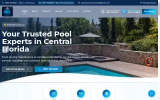 Expert Pool Solutions website