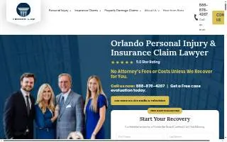 Kennon Law Insurance & Personal Injury Attorneys of Winter Springs website