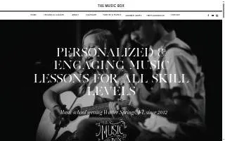 The Music Box of Winter Springs website