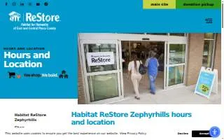 Habitat ReStore Zephyrhills website