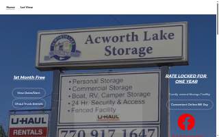 Acworth Lake Storage