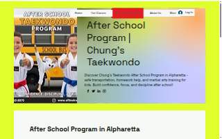 Chung's Taekwondo Academy After school program