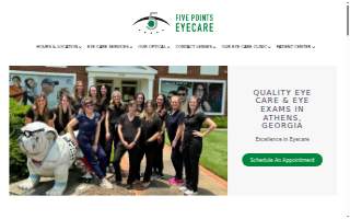 Five Points Eye Care website