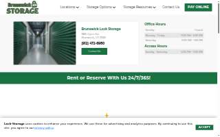 Brunswick Lock Storage website