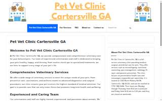 Pet Vet Clinic website