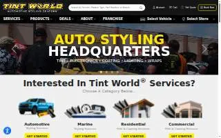 Tint World of Jacksonville website