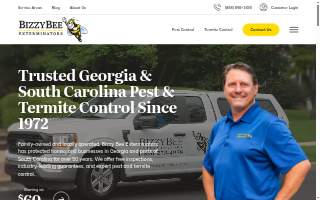 Bizzy Bee Exterminators website