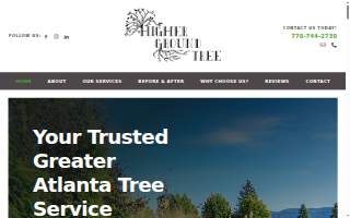 Higher Ground Tree Service website